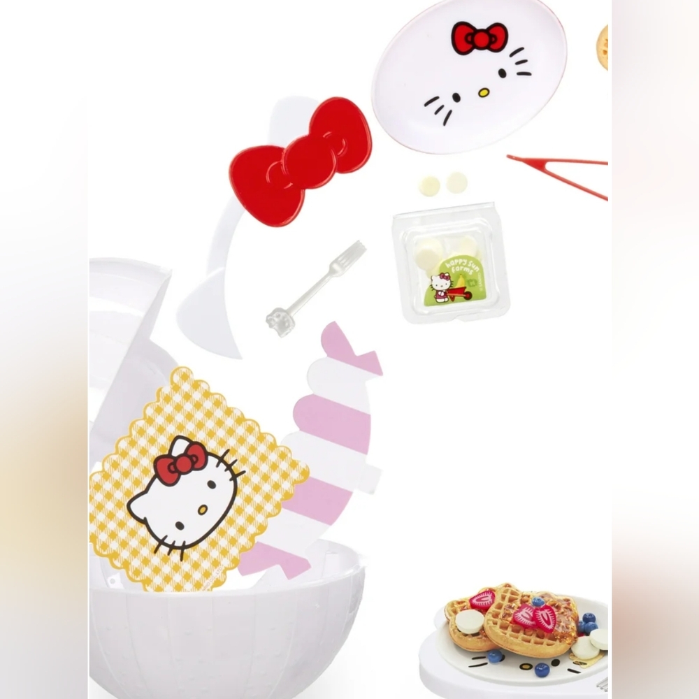 Hello Kitty Mini Verse Make It Mini Waffles Food Set - Picture 2 of 6